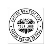独自のビジネス名カスタムロゴWebサイトの作成 ラバースタンプ (インプリント)