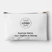 独自のビジネス名ロゴまたは詳細の作成 アクセサリーポーチ (裏面)