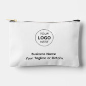 独自のビジネス名ロゴまたは詳細の作成 アクセサリーポーチ (正面)