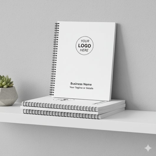 独自のビジネス名ロゴまたは詳細の作成 ノートブック