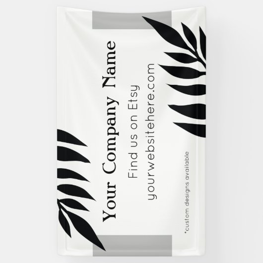 独自のビジネス部門バナーの作成 横断幕 (縦)