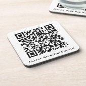 独自のビジネスQRコードの作成  コースター (左側)