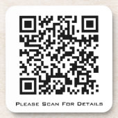 独自のビジネスQRコードの作成  コースター (正面)