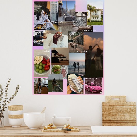 独自のビジョンボードの作成 ポスター (キッチン)