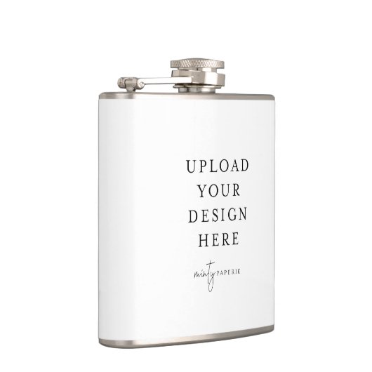 独自のビニール包まれた6ozを作成。メタル フラスク (右)