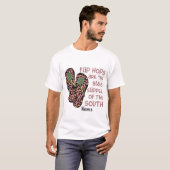 独自のビーチサンダルガラスのスリッパを作成 Tシャツ (正面フル)