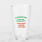 独自のビールを作パーソナライズされた成モノグラムのする タンブラーグラス (正面)