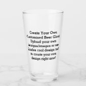 独自のビールグラスカスタムを作成する タンブラーグラス (正面)