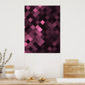 独自のピクセルバックカスタムグラウンドを作成する – ピンク ポスター (キッチン)