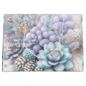 独自のピネコンと多肉植物パステルを作成 ラージペーパーバッグ (正面)