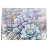 独自のピネコンと多肉植物パステルを作成 ラージペーパーバッグ (裏面)