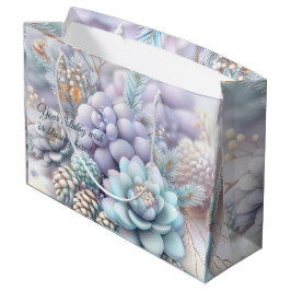 独自のピネコンと多肉植物パステルを作成 ラージペーパーバッグ