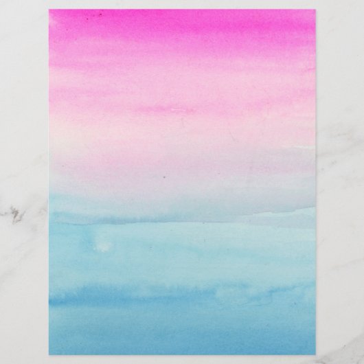 独自のピンクとブルーを作成グラデーション チラシ (正面)