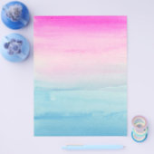 独自のピンクとブルーを作成グラデーション チラシ (シングル)