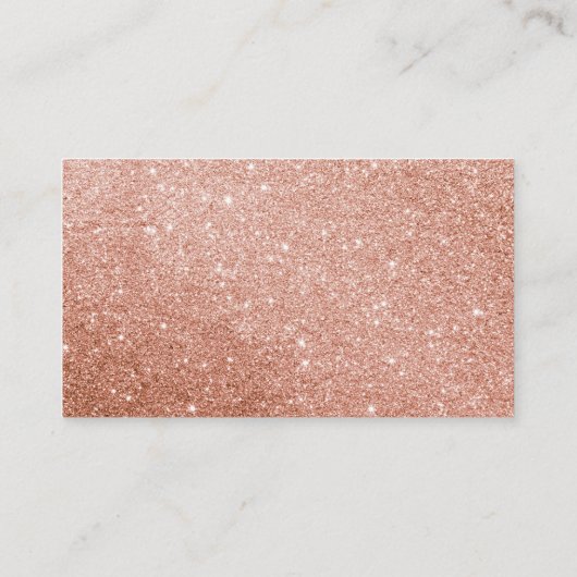 独自のピンクのグリッター名刺の作成 名刺 (裏面)