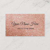 独自のピンクのグリッター名刺の作成 名刺 (正面)