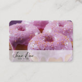 独自のピンクのドーナツを作成 名刺 (正面)