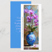 独自のピンクのラン色彩の鮮やかクブックマークの作成 (正面/裏面)