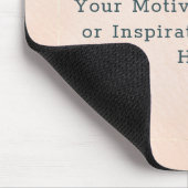 独自のピンクの感動的金ゴールド水色を作成 マウスパッド (コーナー)