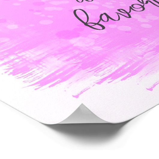 独自のピンクの水の色を作成デザイン追加文字 ポスター (角)