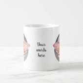 独自のピンクの満月の蛾を作成 モーフィングマグカップ (中央)