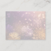 独自のピンクオレンジの花火を作成 アドバイスカード (裏面)