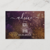 独自のピンクオレンジの花火を作成 アドバイスカード (正面)