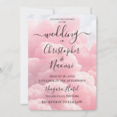 独自のピンククラウドを作成する 招待状 (正面)