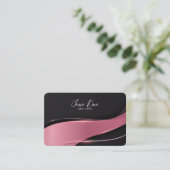 独自のピンクスワイプを作成する 名刺 (スタンド正面)
