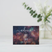 独自のピンクブルーレッド花火を作成 アドバイスカード (スタンド正面)