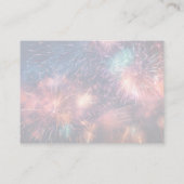 独自のピンクブルーレッド花火を作成 アドバイスカード (裏面)