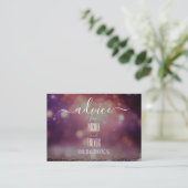 独自のピンク色のグリッターライト《写真》ぼけ味を作成 アドバイスカード (スタンド正面)