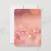 独自のピンク色のビーズ《写真》ぼけ味 出欠カード (裏面)