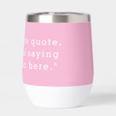 独自のピンク色の引用文をカスタム作成 (背面)