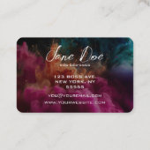 独自のピンク色の雲を作成 名刺 (裏面)