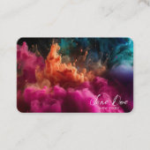 独自のピンク色の雲を作成 名刺 (正面)