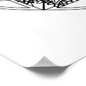 独自のピーコックスのマンダラカラーリングポスターを着色 ポスター (角)