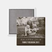 独自のファミリを作成懇親会ヴィンテージスタイル マグネット (正面/裏面)