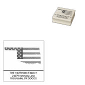 独自のファミリ名を作成オクラホマ差出人住所 ラバースタンプ (押印)