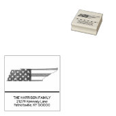 独自のファミリ名を作成テネシー差出人住所 ラバースタンプ (押印)