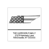 独自のファミリ名を作成テネシー差出人住所 ラバースタンプ (インプリント)