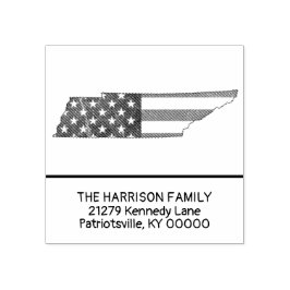 独自のファミリ名を作成テネシー差出人住所 ラバースタンプ