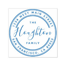 独自のファミリ名を作成ラウンド差出人住所