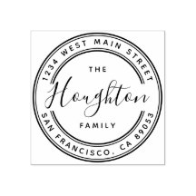 独自のファミリ名を作成ラウンド差出人住所