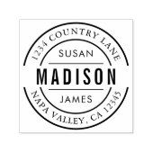 独自のファミリ名を作成差出人住所 セルフインキングスタンプ (デザイン)