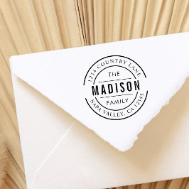 独自のファミリ名を作成差出人住所 セルフインキングスタンプ