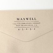 独自のファミリ名エレガントを作成差出人住所 セルフインキングスタンプ