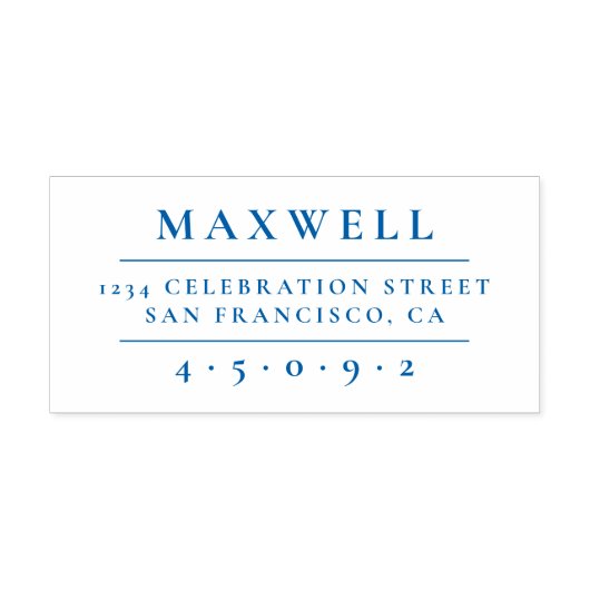 独自のファミリ名エレガントを作成差出人住所 セルフインキングスタンプ (デザイン)