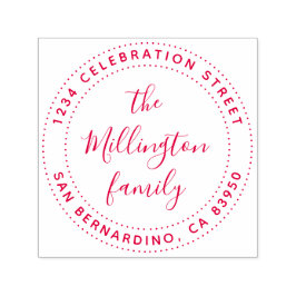 独自のファミリ名スクリプトの作成差出人住所 セルフインキングスタンプ