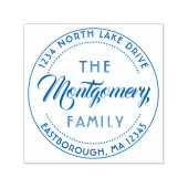 独自のファミリ名スクリプトの作成差出人住所 セルフインキングスタンプ (デザイン)